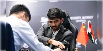 Read more about - Gukesh D | বিশ্ব দাবা চ্যাম্পিয়নশিপে জয় পেলেন গুকেশ ডি! ১.৫ পয়েন্টে দিং লিরেনকে পরাস্ত করলেন ভারতের গ্র্যান্ডমাস্টার