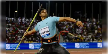 Read more about - Neeraj Chopra | ৯০ মিটারের গণ্ডি পেরিয়ে অধরা স্বপ্নপূরণ করলেন নীরজ! কাকে কৃতিত্ব দিলেন 'সোনার ছেলে'?