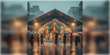 Read more about - Weather Update | সপ্তমীর বিকেলে শহর ভাসবে বৃষ্টিতে? কী বলছে হাওয়া অফিস?