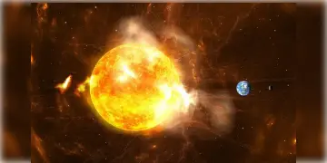 Read more about - Solar Storm News | পৃথিবীর দিকে ধেয়ে আসছে ভয়ঙ্কর সৌর ঝড়! ইন্টারনেট-জিপিএস পরিষেবায় ব্যাপক ক্ষতির আশঙ্কা!