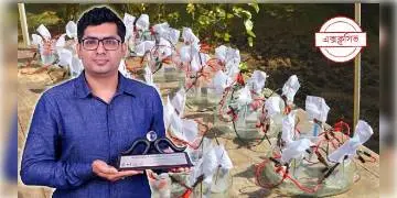 Read more about - ভেজা কাপড় থেকে বিদ্যুৎ উৎপাদন! যুগান্তকারী আবিষ্কার করে জাতীয় পুরস্কার বাঙালি তরুণ গবেষকের।