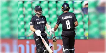 Read more about - NZ vs SA | লাহোরে রানের রেকর্ড! জোড়া সেঞ্চুরি রাচিন-কেনের, ৩৬২ রানের বড় টার্গেট দিল কিউয়িরা