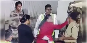 Read more about - SpiceJet Employee Slaps CISF । বিমানবন্দরে এক সহকারী সাব-ইন্সপেক্টরকে ঠাঁটিয়ে চড় মারলেন স্পাইসজেট এয়ারলাইন্স সংস্থার এক মহিলা কর্মী!