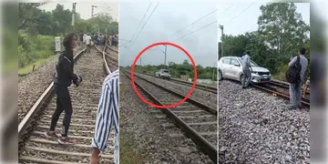 Read more about - Telengana | রেললাইনের ওপর বেপরোয়া গতিতে গাড়ি চালালেন তরুণী! ব্যাহত ট্রেন চলাচল, রুট পরিবর্তন ১০-১৫টি ট্রেনের!