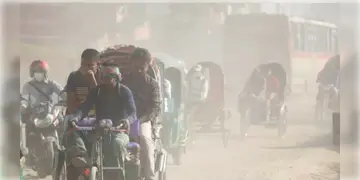 Read more about - Dhaka | বিশ্বে বায়ুদূষণের নিরিখে শীর্ষে স্থান ঢাকার! বায়ুদূষণের নিরিখে ঢাকার স্কোর ২২৮