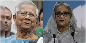 Read more about - Hasina-Yunus | বাংলাদেশে নেই হাসিনার জায়গা, সাফ জানিয়ে দিলেন অন্তর্বর্তীকালীন সরকারের প্রধান ইউনুসের