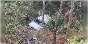 Read more about - Mirik | নিয়ন্ত্রণ হারিয়ে মিরিকে খাদে পড়লো গাড়ি! দুর্ঘটনায় মৃত্যু একজনের!আশঙ্কাজনক ৩ জন!