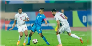 Read more about - FIFA World Cup 2026 Qualifiers | বিশ্বকাপ কোয়ালিফায়ারে কাতারের কাছে ৩ গোলে পরাজিত সুনীলরা! ব্রাজিল-আর্জেন্টিনা ম্যাচে রণক্ষেত্র পরিস্থিতিতে মাঠ ছাড়লেন মেসিরা!