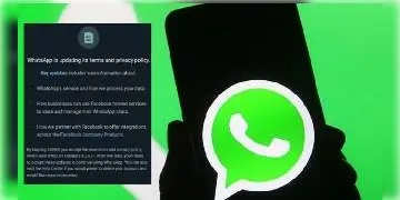 Read more about - হোয়াটসঅ্যাপের নতুন প্রাইভেসি পলিসি না মানলে এবার পরিষেবা বন্ধের সিদ্ধান্ত নিলো হোয়াটসঅ্যাপ কর্তৃপক্ষ