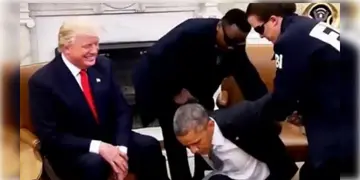 Read more about - Trump-Obama | হোয়াইট হাউসে হাতকড়া পরিয়ে গ্রেফতার ওবামা! ভিডিও পোস্ট করে সমালোচনার মুখে ট্রাম্প!