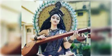 Read more about - Saraswati Puja 2024 | জানেন কেন দেবী সরস্বতী শুক্ল বর্ণ? কেনই বা বিদ্যার দেবীর বাহন রাজহংস?