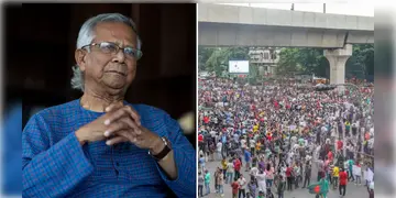 Read more about - Bangladesh | ইউনুস সরকারকে ৪৮ ঘন্টা সময় দিয়ে হুঁশিয়ারি! ফের প্রতিবাদে পথে নামলেন বাংলাদেশের আম জনতা
