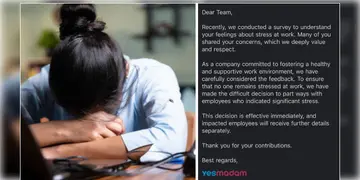 Read more about - Yes Madam | অফিসে কাজের চাপের জন্য স্ট্রেস! সমীক্ষায় জানতে পেরেই ছাটাই করলো সংস্থা