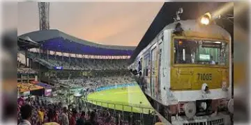 Read more about - Extra Train | ভারত বনাম ইংল্যান্ড ম্যাচের সমর্থকদের জন্যে বুধবার ২টি অতিরিক্ত ট্রেন চালাবে পূর্ব রেল
